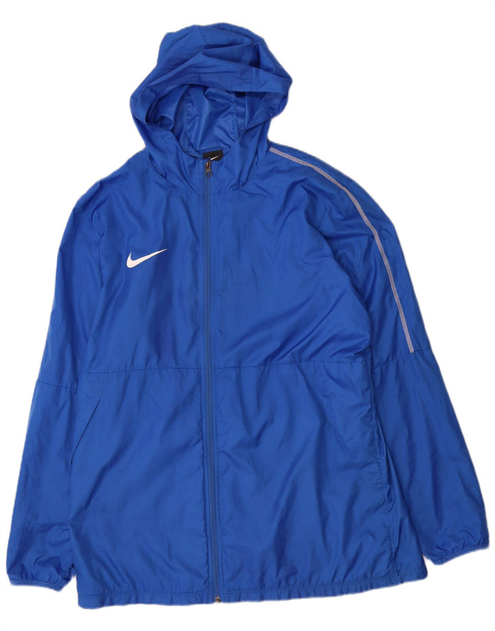 Jaqueta Nike masculina com capuz e jaqueta XL azul poliéster