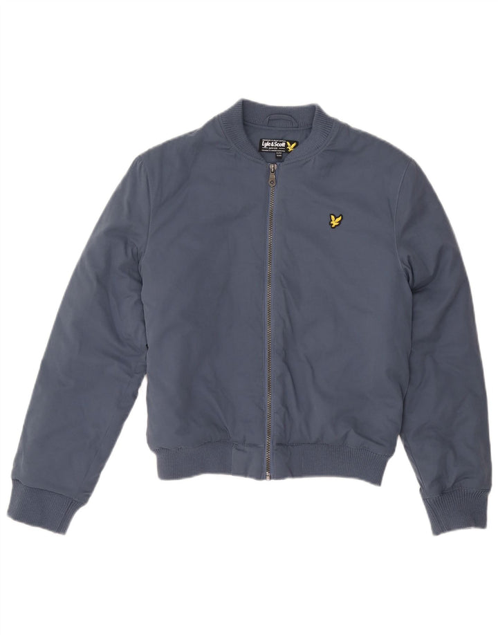 Jaqueta bomber masculina LYLE & SCOTT 12-13 anos azul poliéster