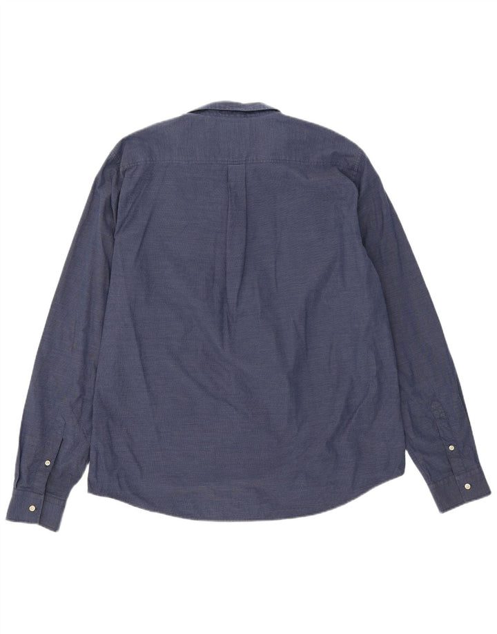 Camisa masculina Superdry Regular Fit XL azul algodão