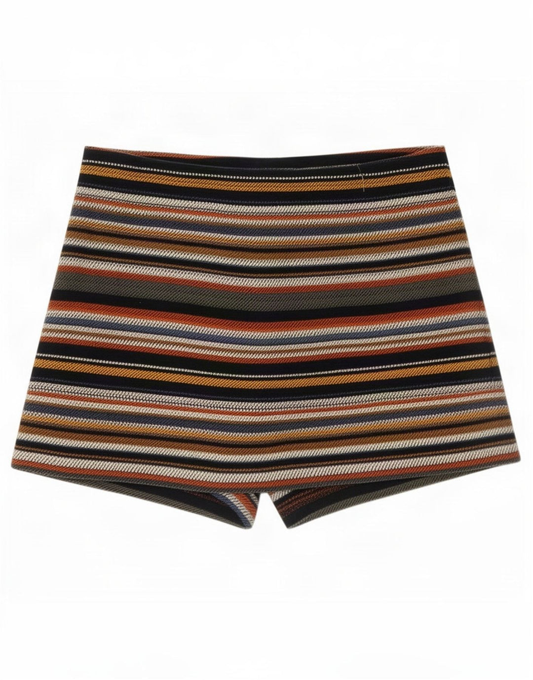 Zara Womens Trafaluc Skort Grande Listrado Multicolorido