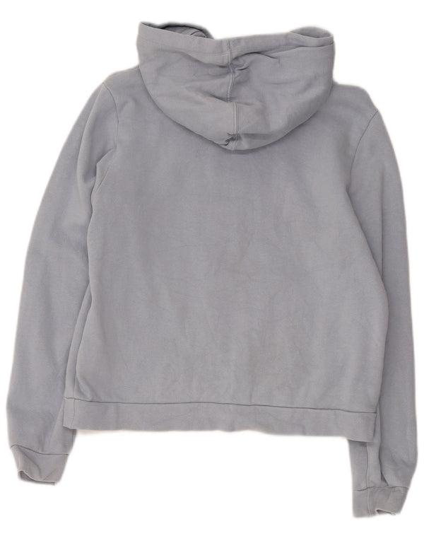 Suéter com capuz gráfico feminino Hurley UK 10 pequeno algodão azul