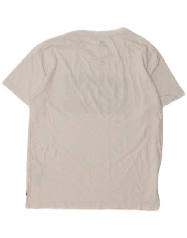 Camiseta gráfica masculina Levi's Top médio algodão branco