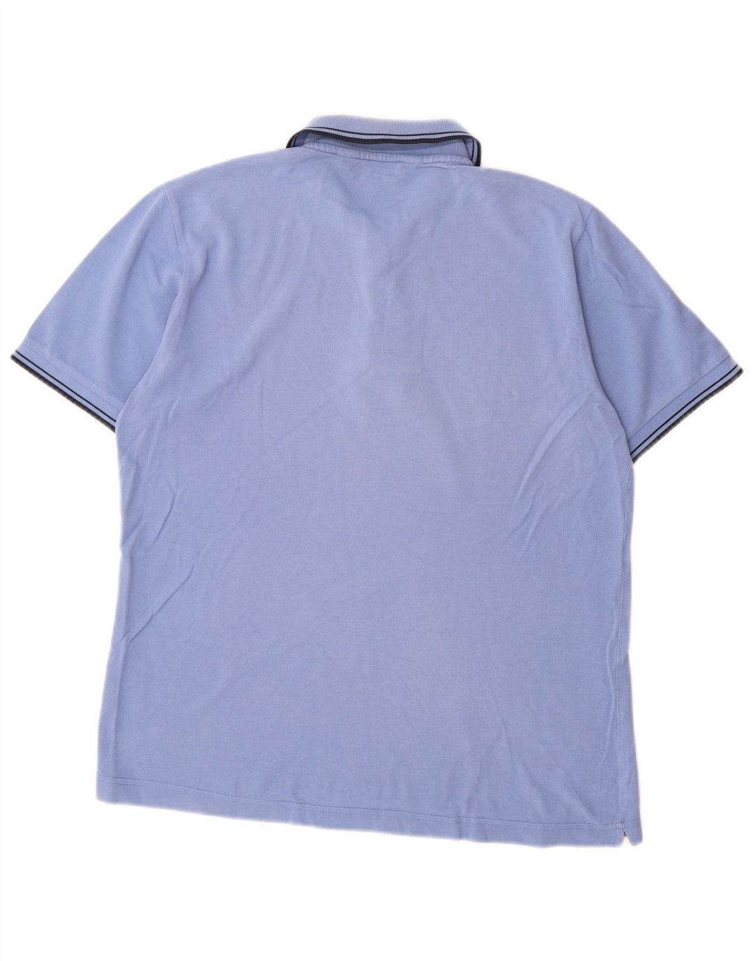 Camisa polo masculina Kappa La Polo pequena azul algodão