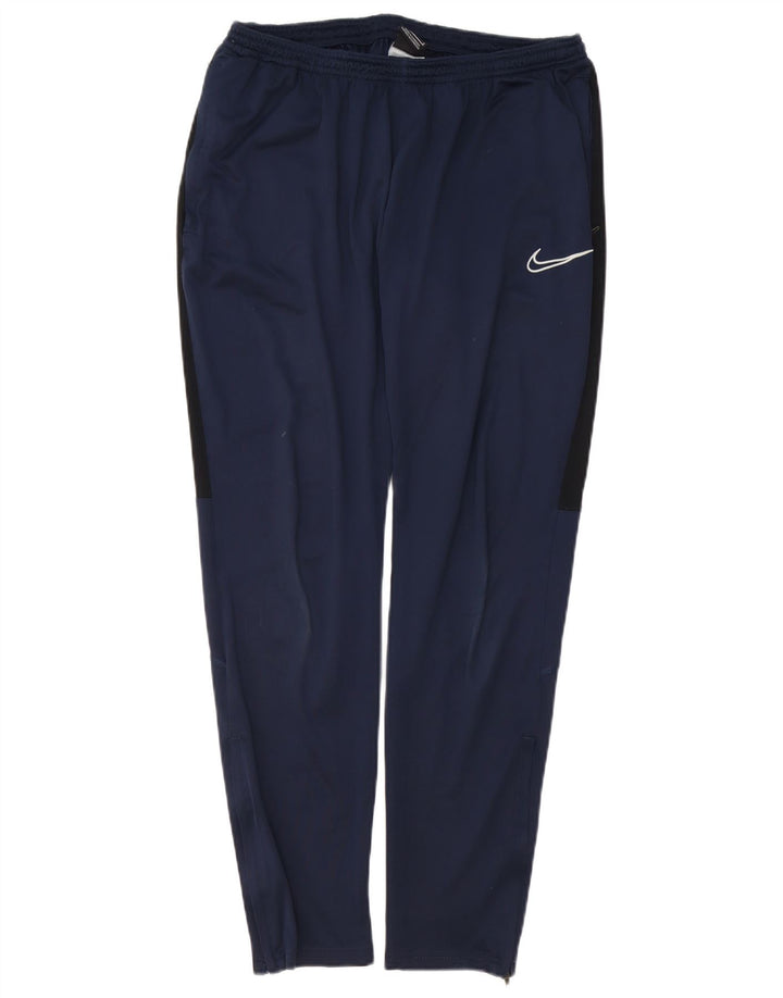 Calça de treino masculina Nike Dri Fit grande poliéster azul marinho
