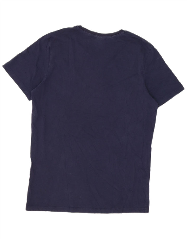 Camiseta masculina Jack & Jones Top médio algodão azul marinho