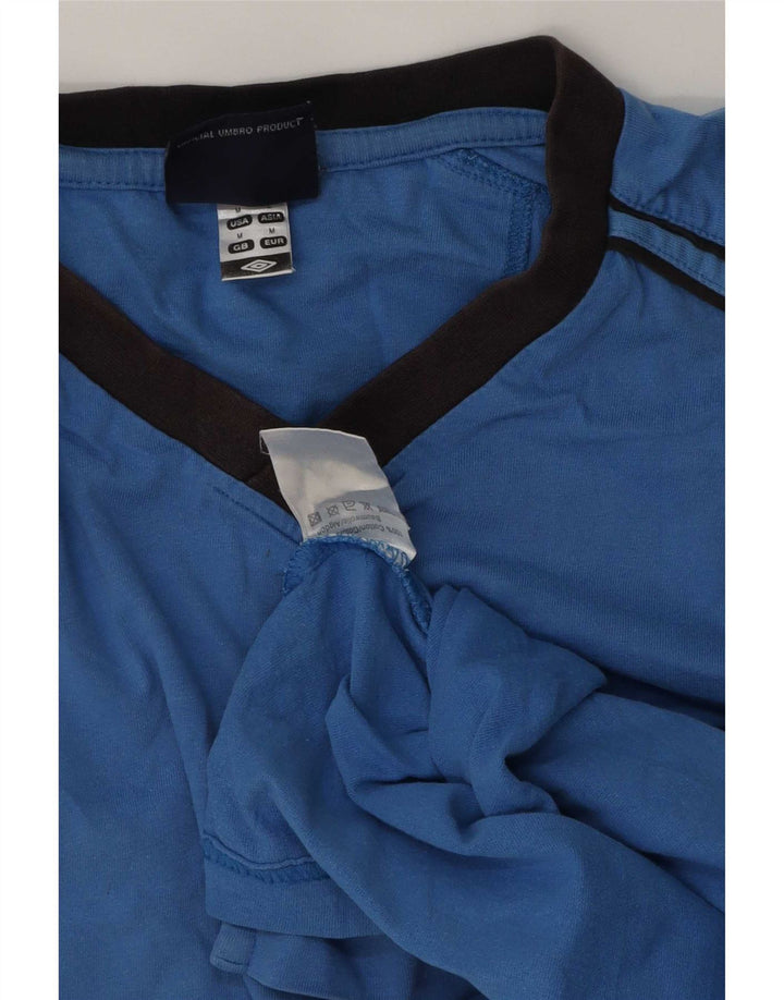 Umbro Camiseta Masculina Top Médio Algodão Azul