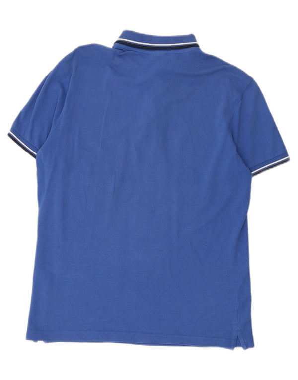 Camisa polo masculina Diadora azul médio