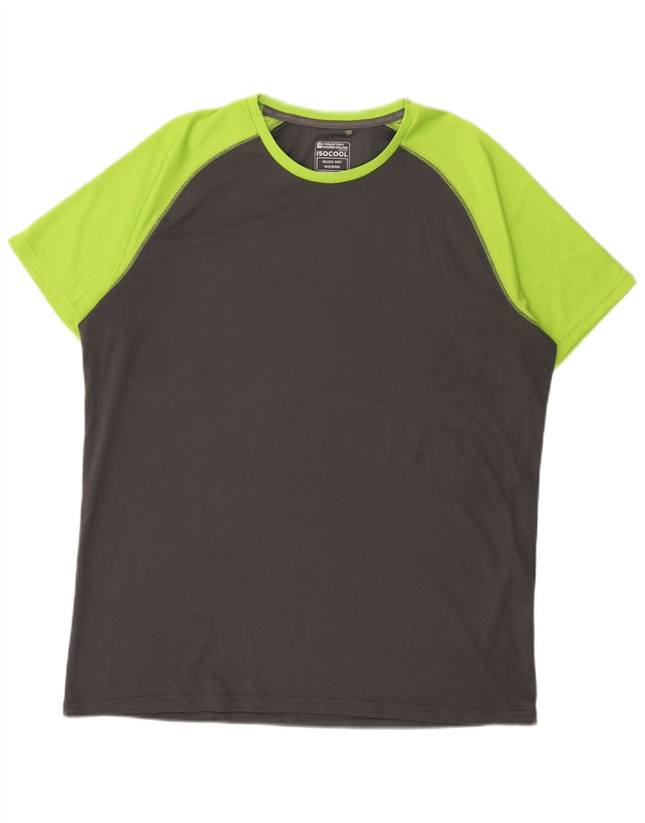 Camiseta masculina Mountain Warehouse Top XL cinza Colourblock poliéster
