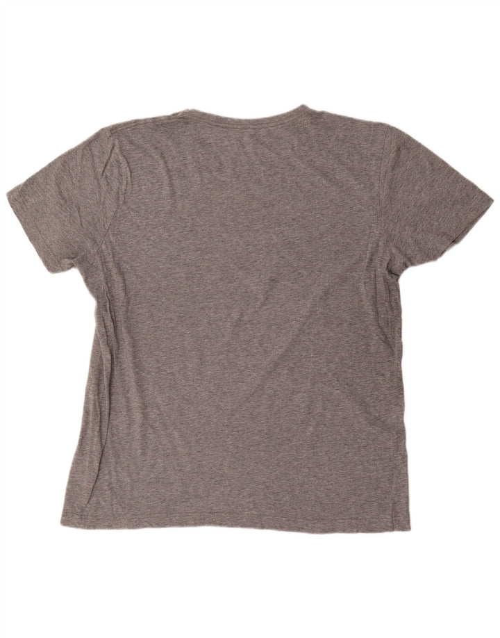 Camiseta masculina Puma Graphic Top XL cinza manchado de algodão
