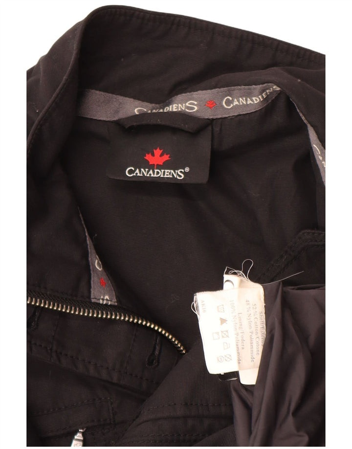 Jaqueta utilitária feminina Canadiens IT 42 algodão preto médio