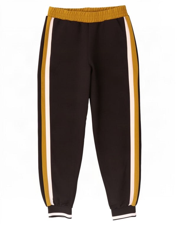 Calça de treino feminina Zara Joggers UK 4 XS preto colorblock