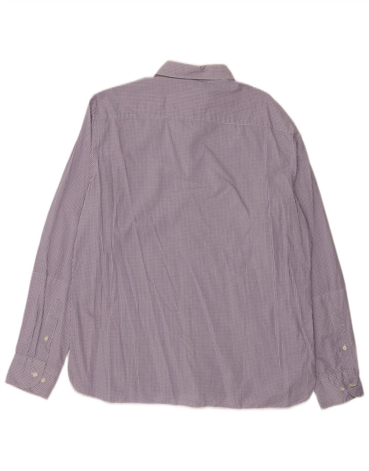 Camisa masculina casual MASSIMO DUTTI XL xadrez roxo