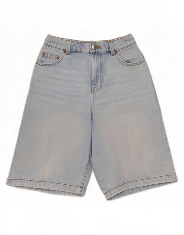 Bermuda jeans feminina Zara 13-14 anos W26 algodão azul