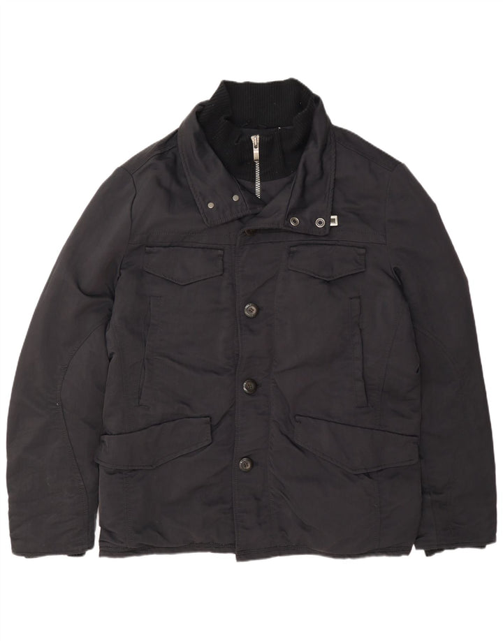Jaqueta acolchoada masculina Geospirit IT 56 3XL azul marinho poliamida