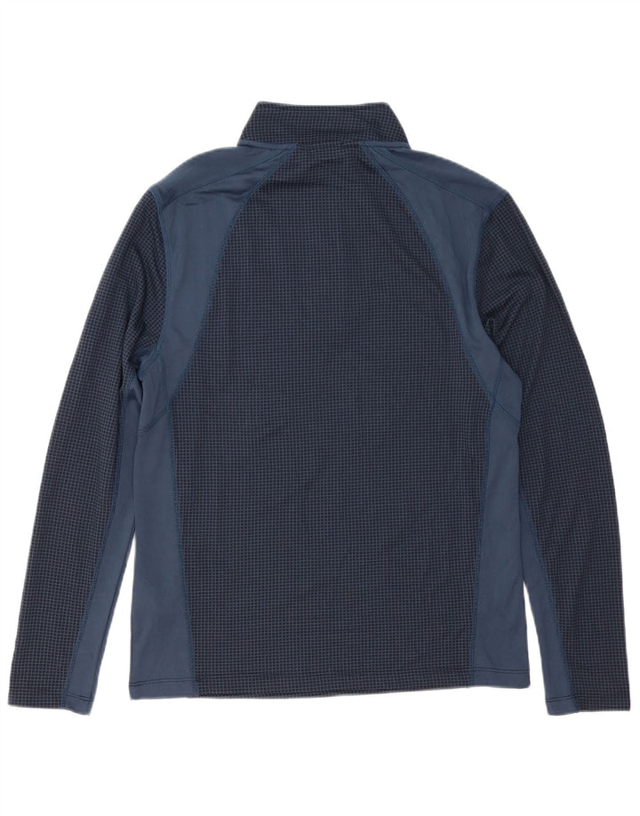 Calvin Klein Moletom Masculino Top de Agasalho Médio Azul Marinho Colorblock