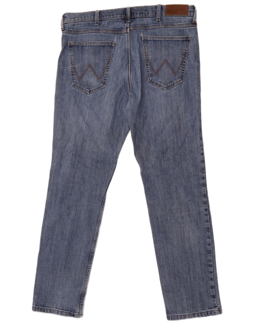 Wrangler Masculino Regular Slim Jeans W36 L32 Azul Algodão