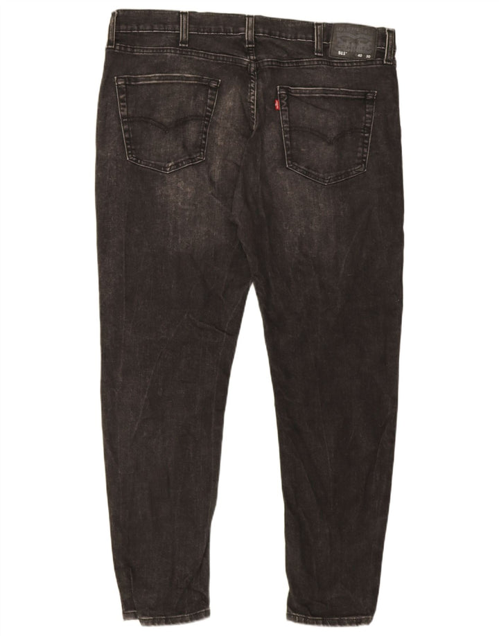 Levi's Masculino 511 Slim Jeans W40 L30 Cinza Algodão