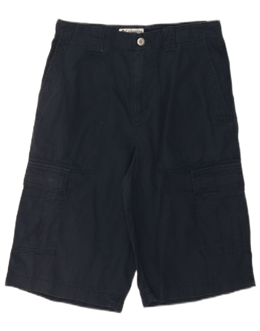 COLUMBIA Meninos Cargo Shorts 15-16 Anos W26 Azul Marinho Algodão