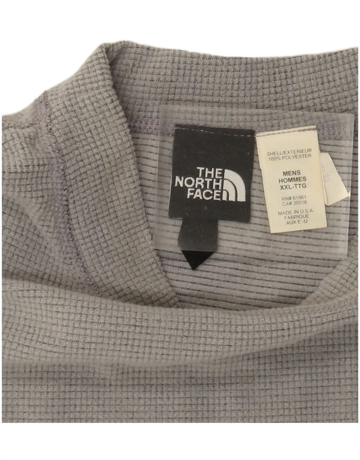 Top masculino The North Face manga comprida 2XL poliéster cinza