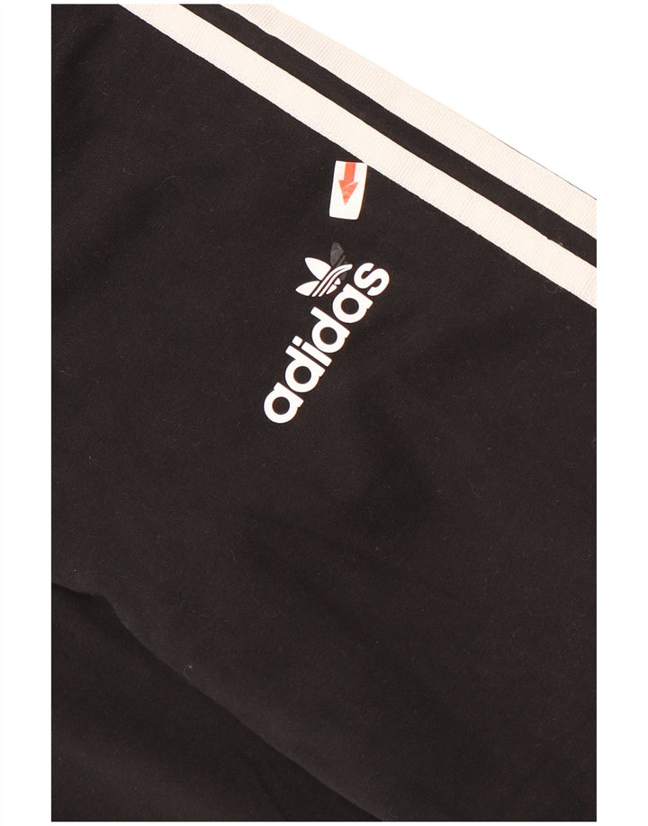 Leggings Adidas Femininas UK 12 Médio Algodão Preto