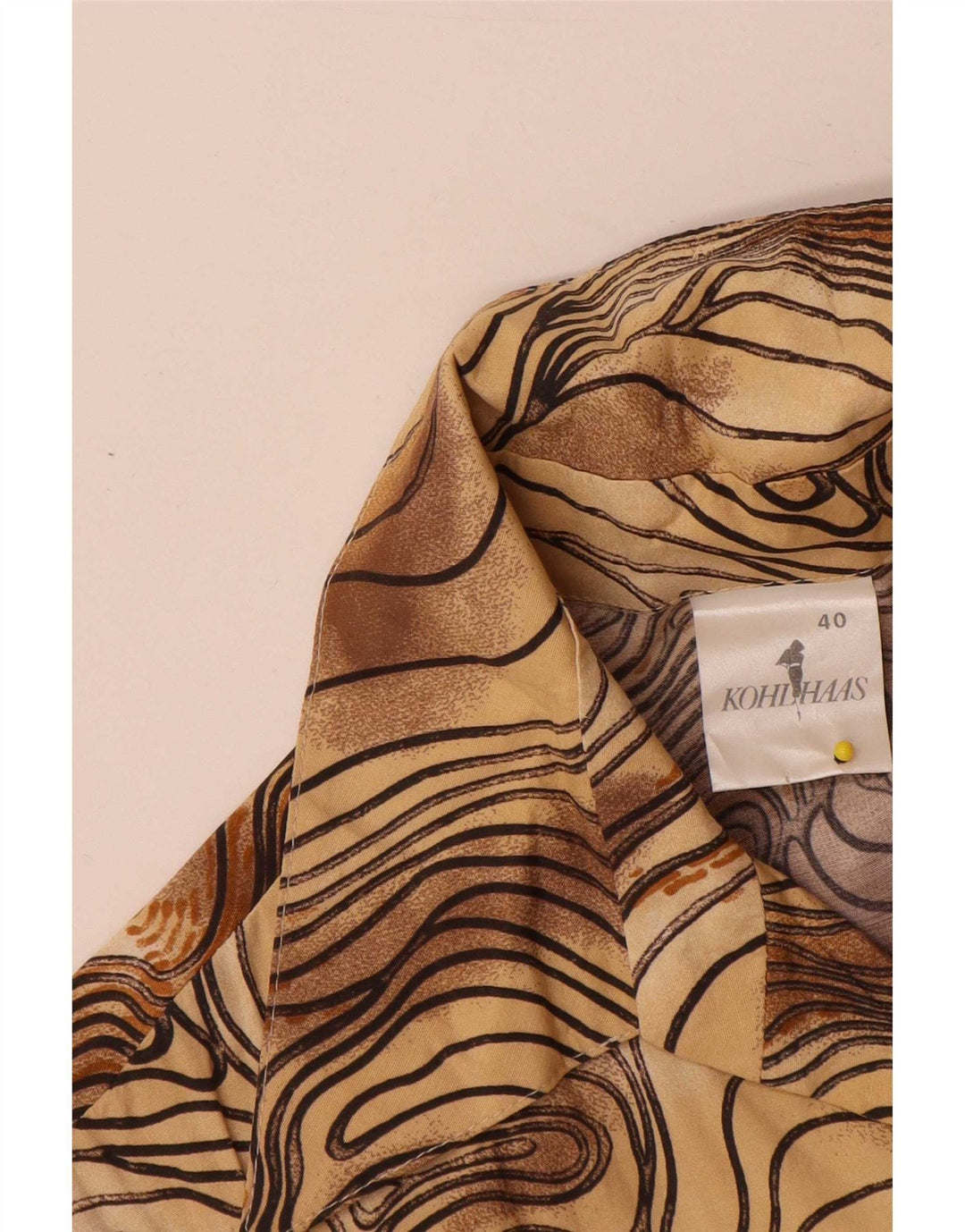 Blusa feminina Kohlhaas UE 40 médio marrom tie-dye viscose
