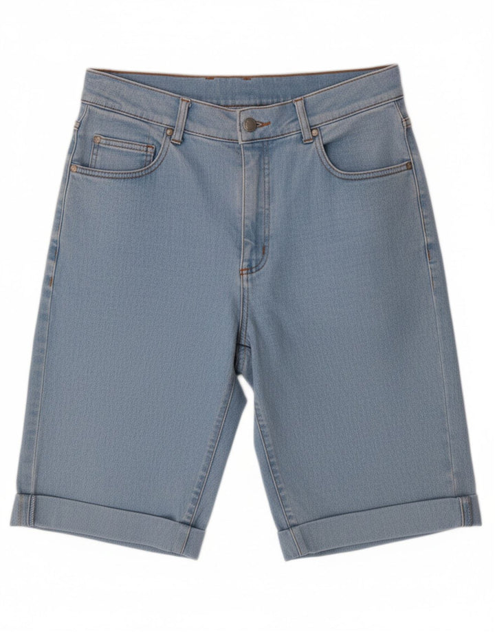JOHN BANER Shorts jeans masculino W32 algodão azul médio
