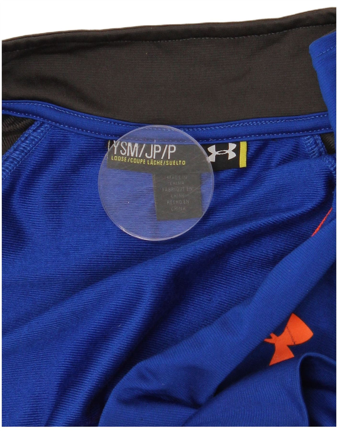 Jaqueta Under Armour Boys Treino Top 7-8 Anos Pequeno Azul Colorblock