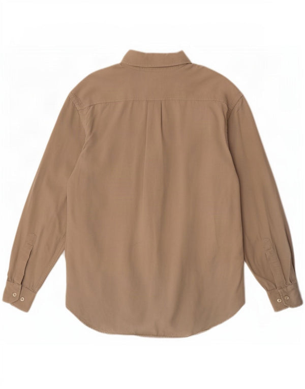 Camisa masculina Murphy & Nye algodão bege médio