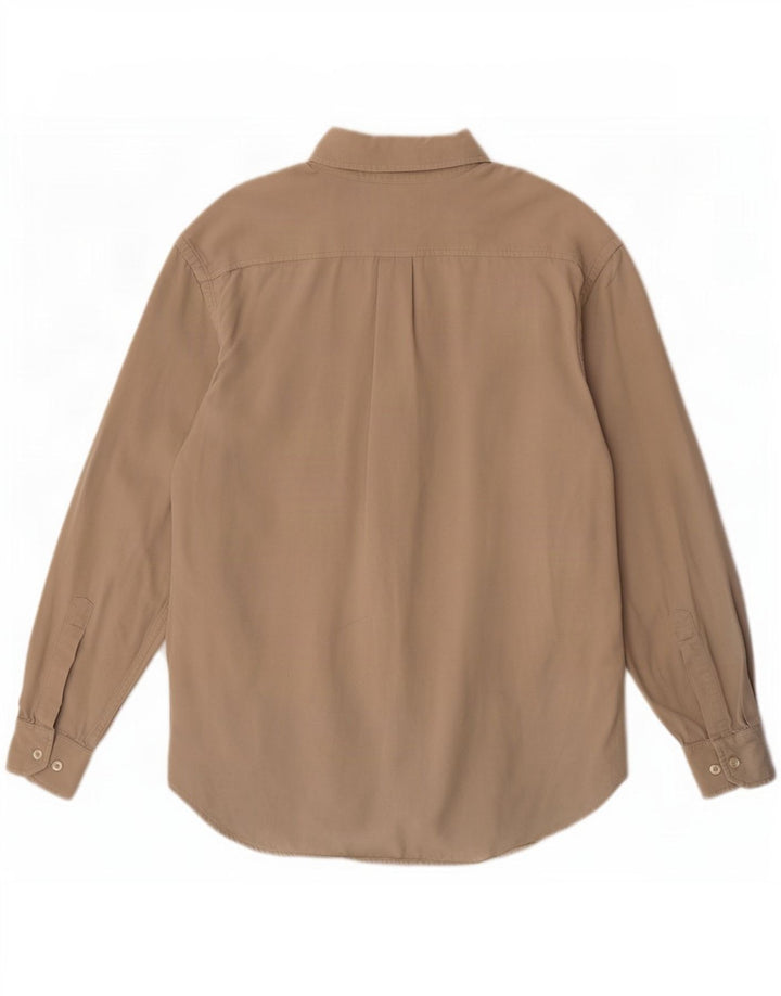 Camisa masculina Murphy & Nye algodão bege médio