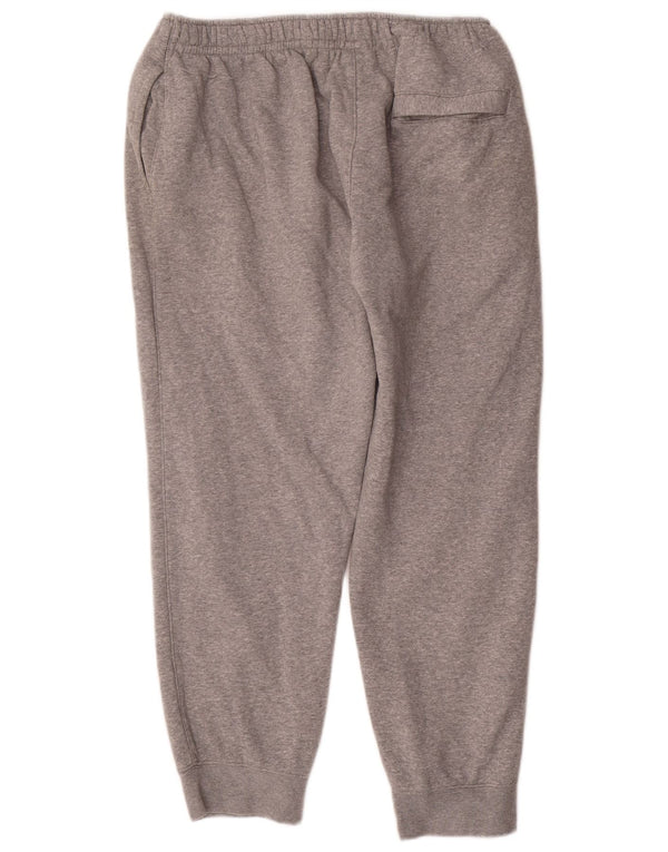 Calça de treino masculina Nike Joggers XL cinza manchado de algodão