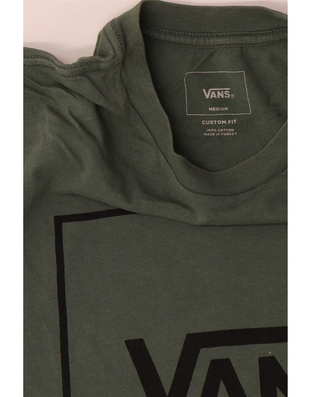 Camiseta masculina Vans Custom Fit Graphic Top Médio Algodão Verde