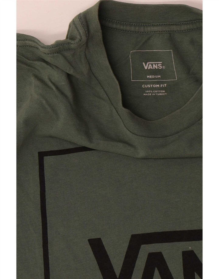 Camiseta masculina Vans Custom Fit Graphic Top Médio Algodão Verde