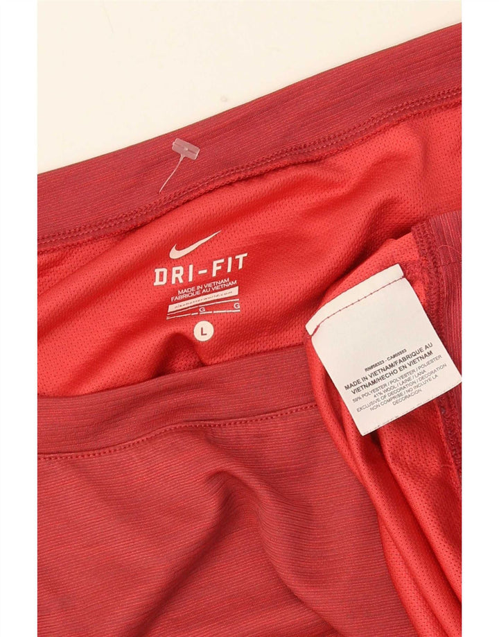 Camiseta Nike Feminina Dri Fit Oversized Top UK 16 Grande Poliéster Vermelho