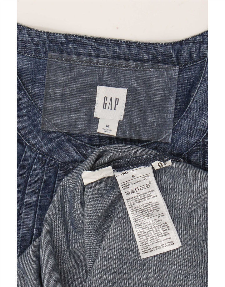 Blusa feminina Arcade Gap UK 12 médio azul marinho Lyocell
