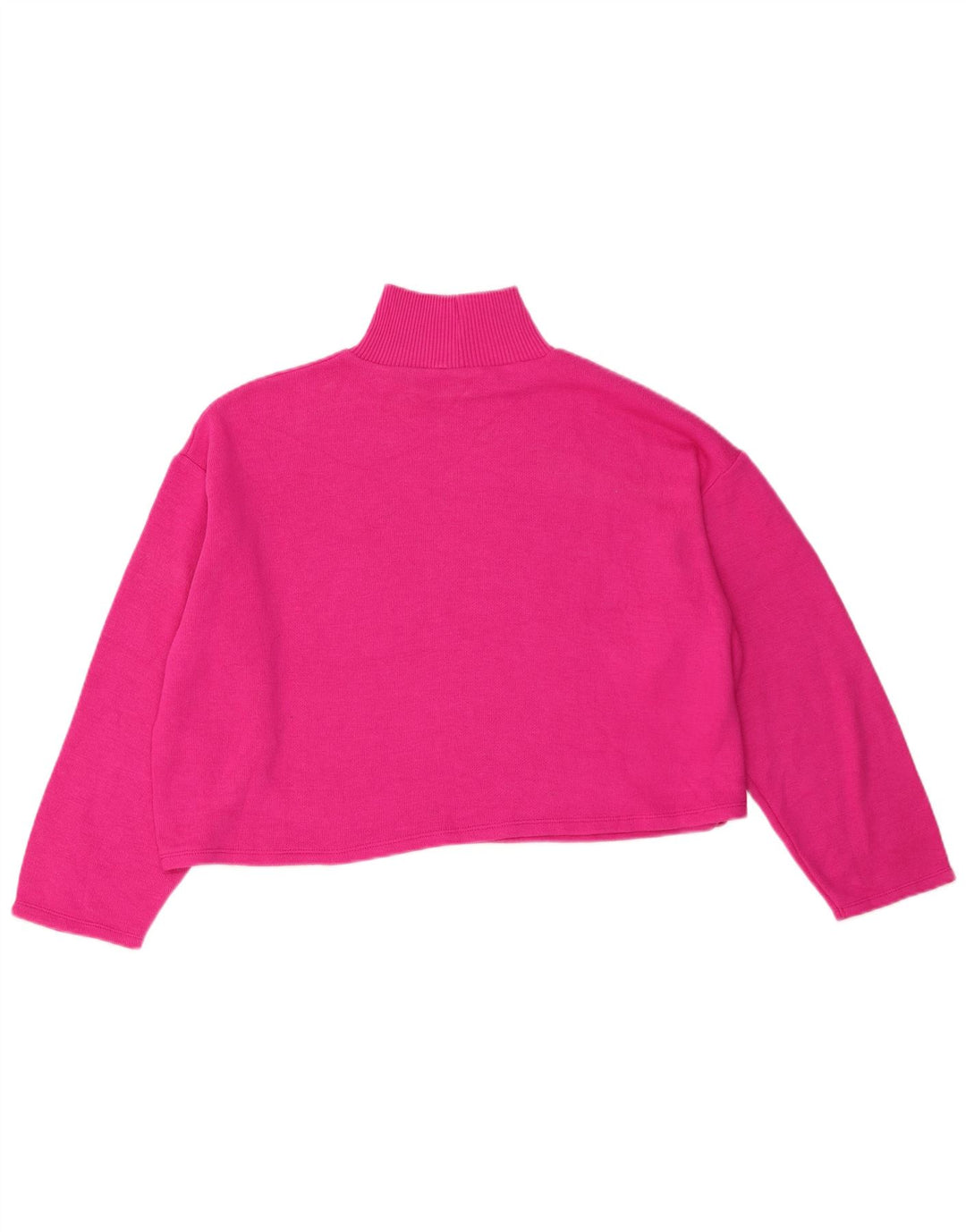Suéter feminino Zara com gola alta e gola tartaruga, tamanho grande, rosa, 16