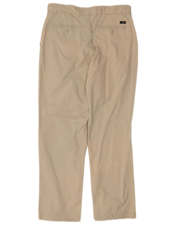 Calça Chino Reta Masculina Zara EU 42 Grande W32 L30 Bege