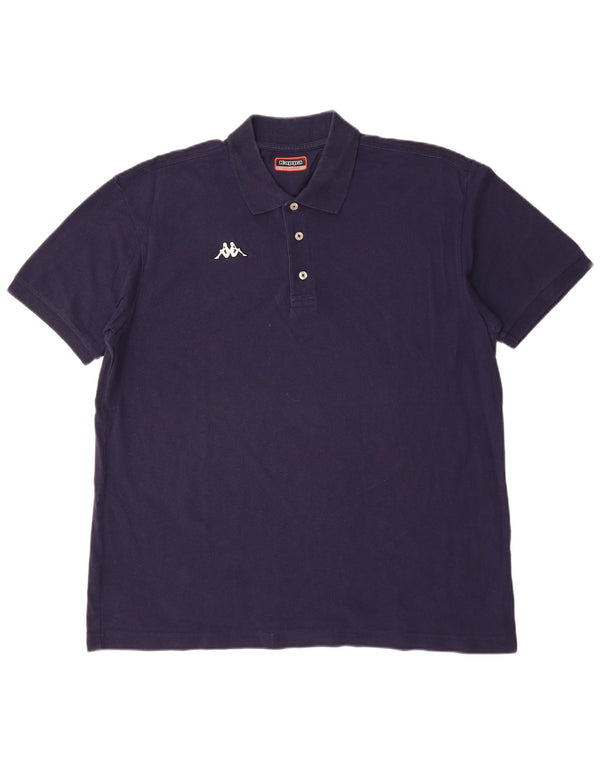 Camisa polo masculina KAPPA 3XL algodão azul marinho