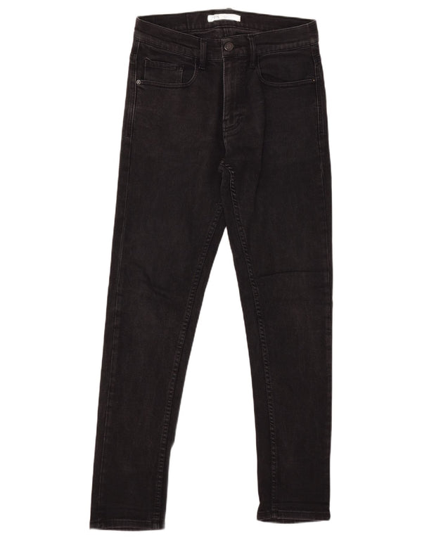 ZARA Mens Slim Jeans EU 38 Pequeno W30 L31 Preto