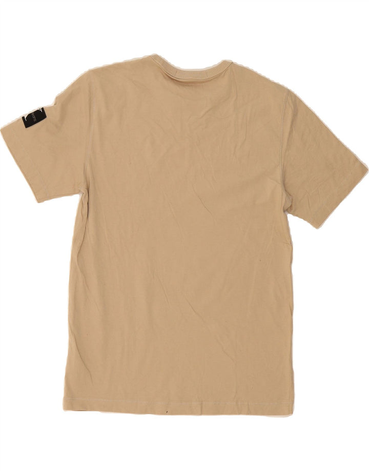 CALVIN KLEIN JEANS Mens T-Shirt Top Medium Beige Cotton Vintage Calvin Klein Jeans and Second-Hand Calvin Klein Jeans from Messina Hembry 
