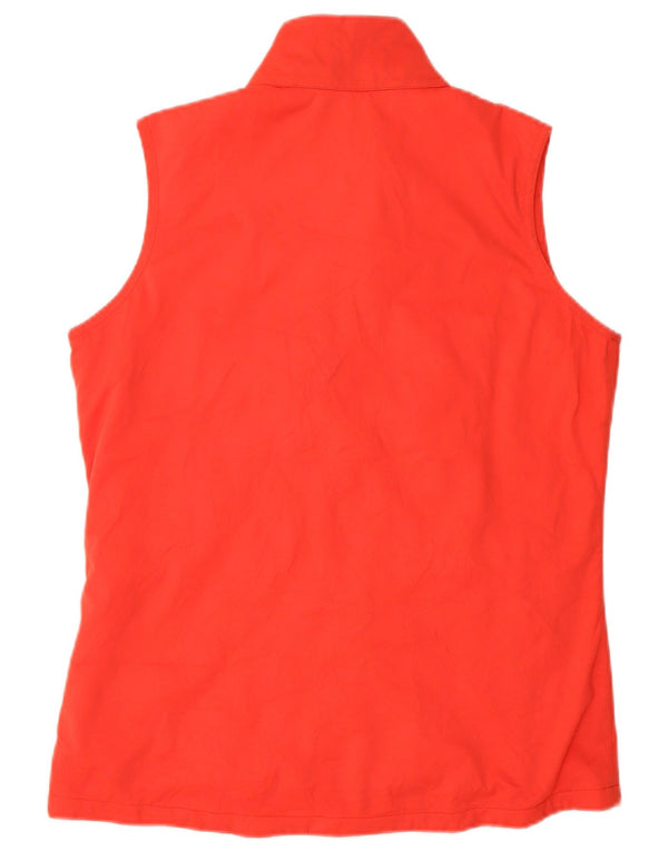 Jaqueta feminina sem mangas Nike UK 14 poliéster vermelho médio
