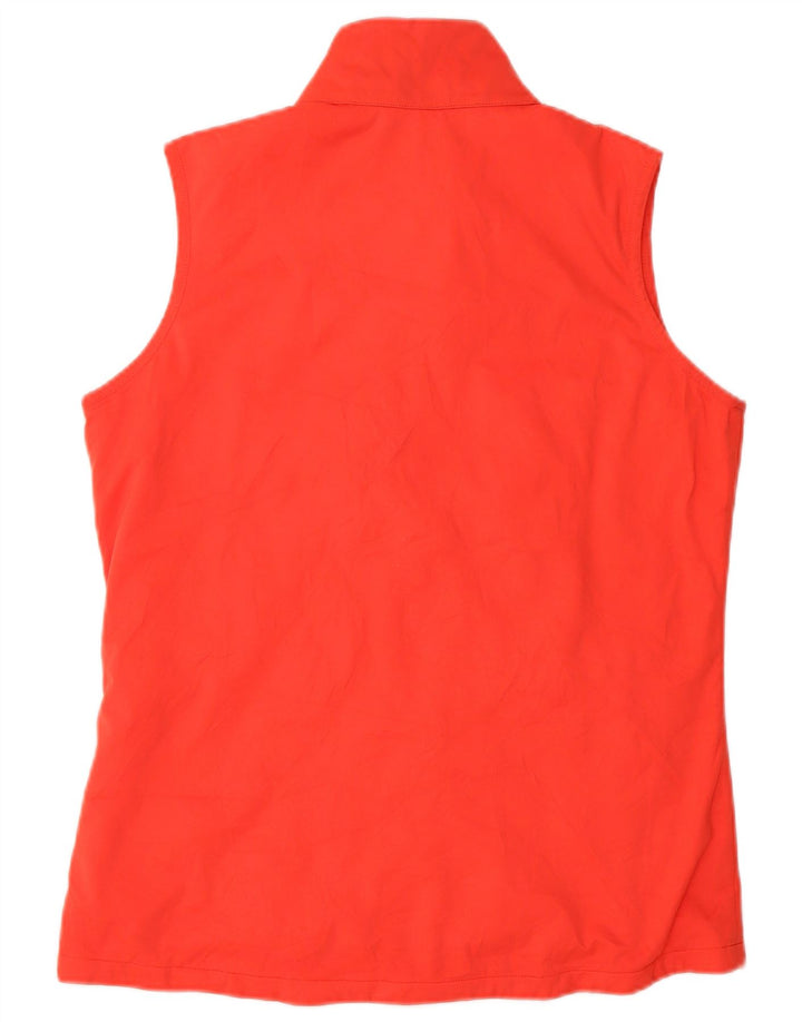 Jaqueta feminina sem mangas Nike UK 14 poliéster vermelho médio