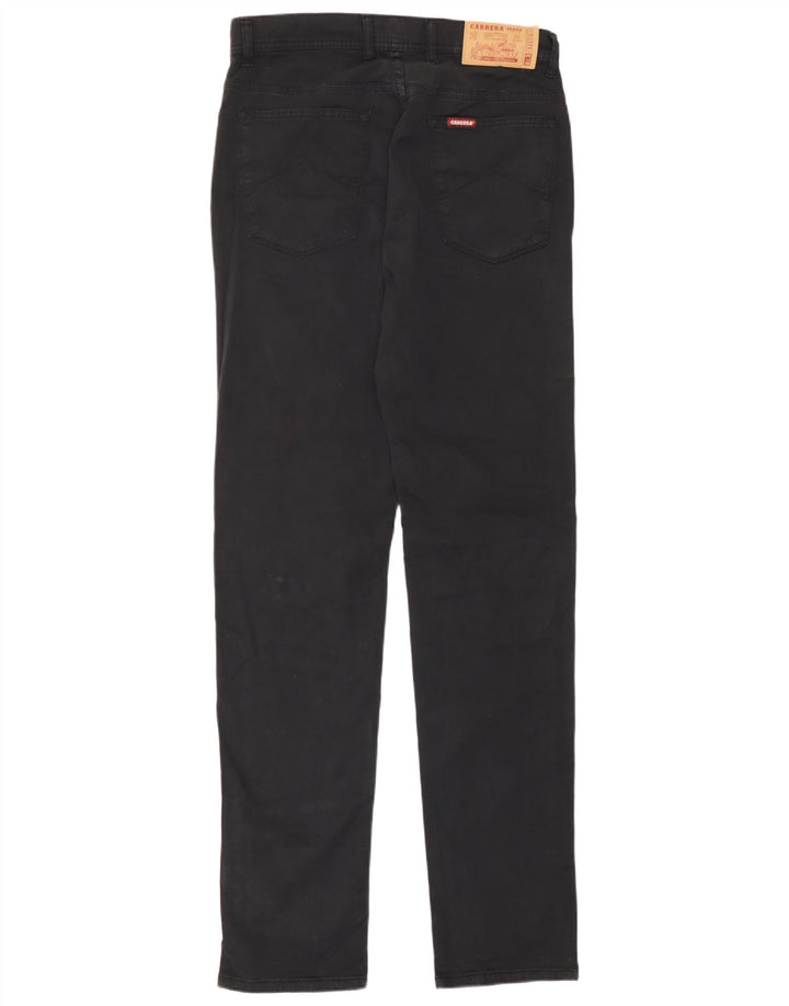 Carrera Mens Slim Jeans IT 46 Pequeno W31 L34 Algodão Preto