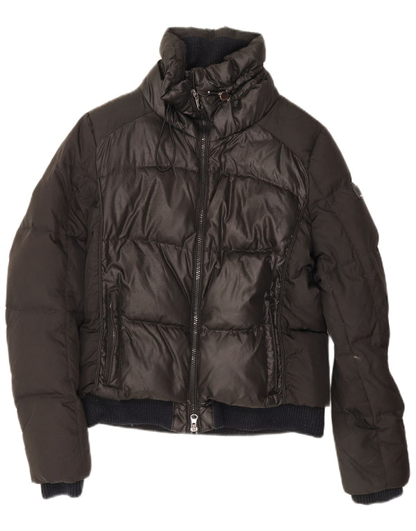 Jaqueta acolchoada feminina Geox UK 8 poliéster preto pequeno