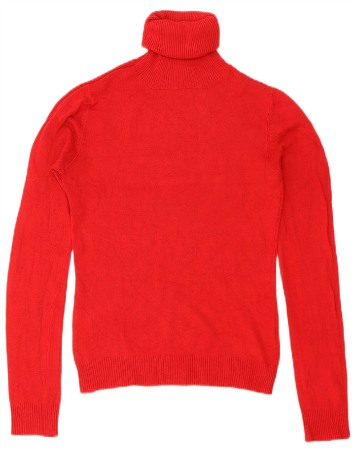 Zara Suéter feminino com gola redonda e gola redonda, Reino Unido 10 pequeno vermelho