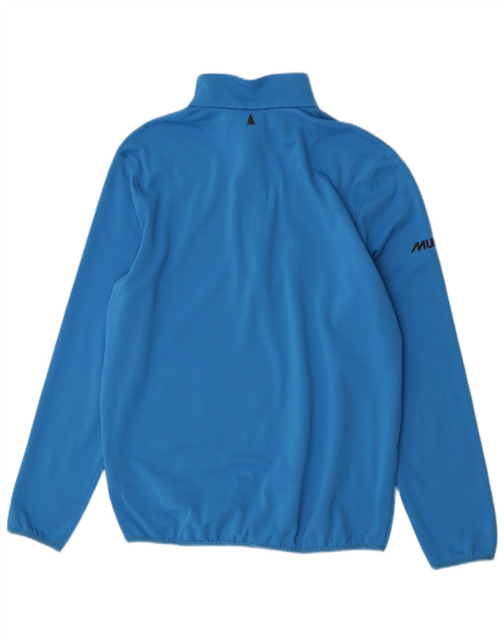 Musto Mens Zip Neck Moletom Jumper XL Azul Poliéster