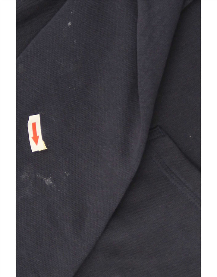 Nike masculino moletom com capuz pequeno algodão azul marinho
