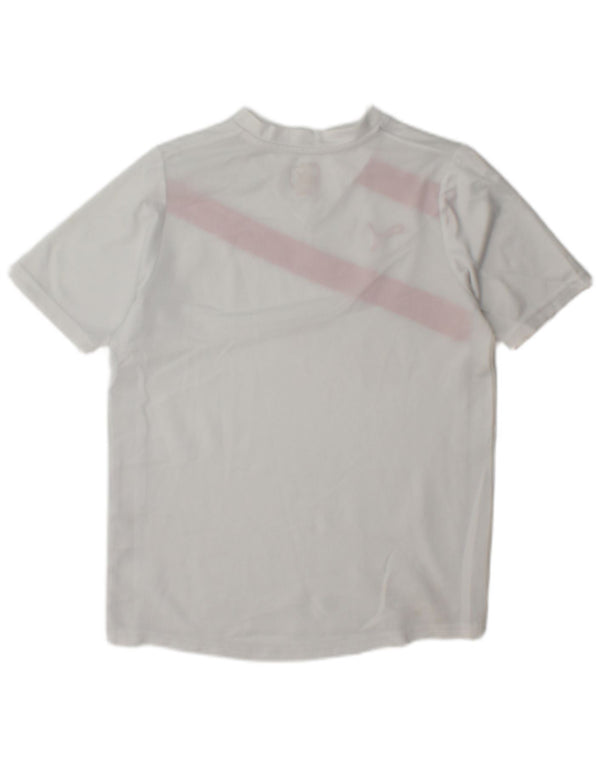 Camiseta Puma Boys Graphic Top 11-12 Anos Branco Colorblock Poliéster