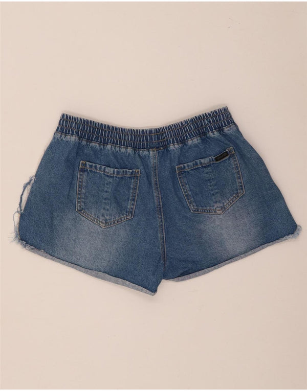 Shorts jeans feminino Rip Curl médio W30 algodão azul
