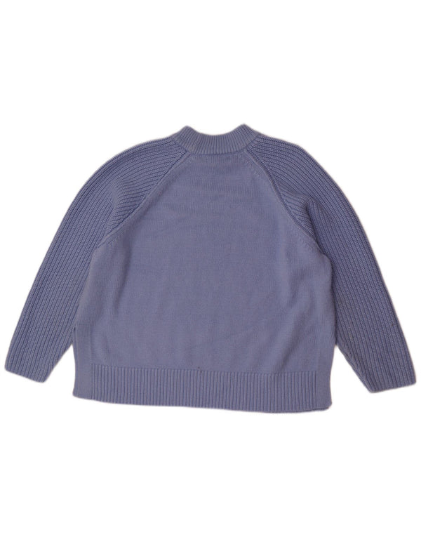 Suéter feminino Marks & Spencer com gola redonda e ajuste solto Reino Unido 18 XL azul
