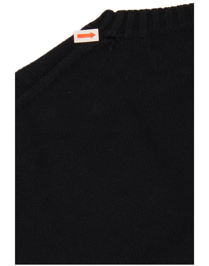 Suéter masculino Marks & Spencer Blue Harbor com gola redonda pequeno azul marinho